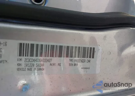 2016 Dodge Charger Sxt z USA, uszkodzony, nr VIN 2C3CDXHG3GH333427